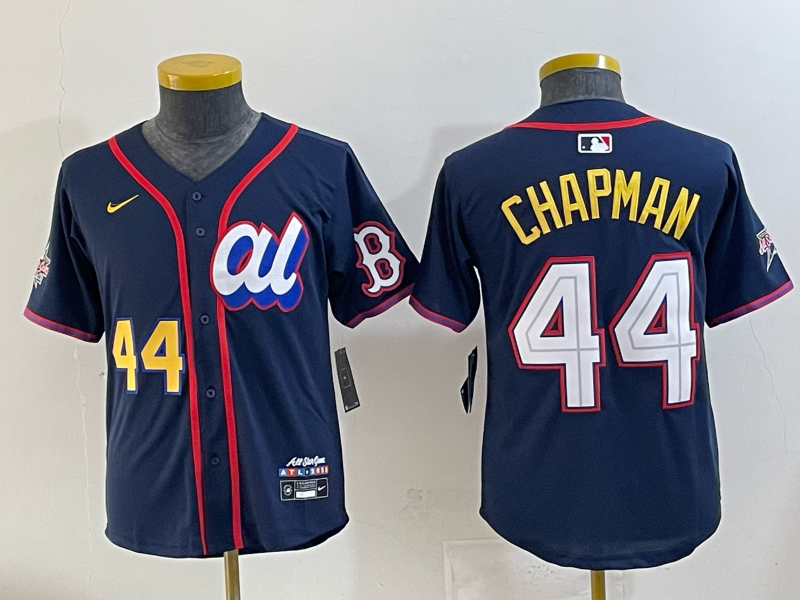 Women Boston Red Sox #44 Chapman Drak Blue All star 2025 Nike MLB Jersey 005